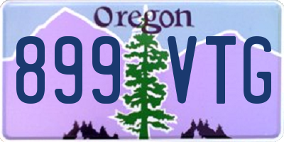 OR license plate 899VTG