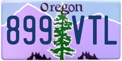 OR license plate 899VTL