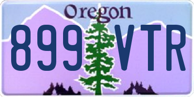 OR license plate 899VTR