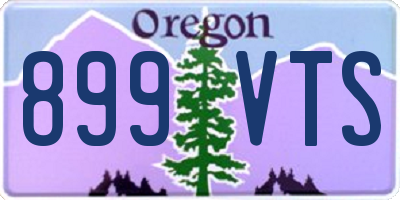 OR license plate 899VTS