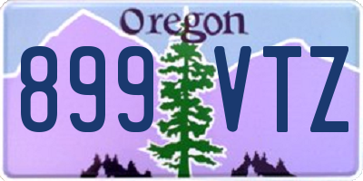 OR license plate 899VTZ