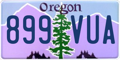OR license plate 899VUA