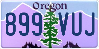 OR license plate 899VUJ