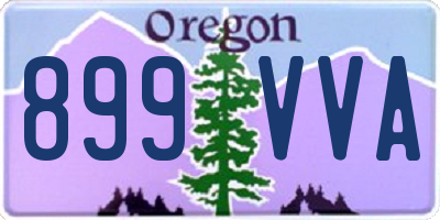 OR license plate 899VVA