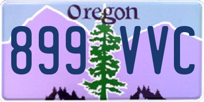 OR license plate 899VVC