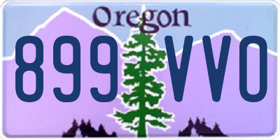 OR license plate 899VVO
