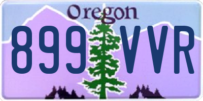 OR license plate 899VVR