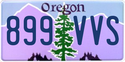 OR license plate 899VVS