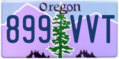 OR license plate 899VVT