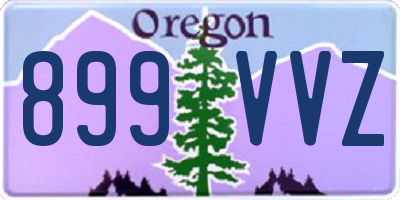 OR license plate 899VVZ