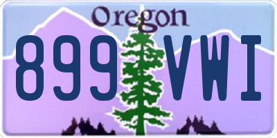 OR license plate 899VWI