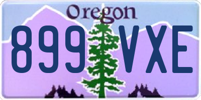 OR license plate 899VXE