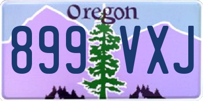 OR license plate 899VXJ