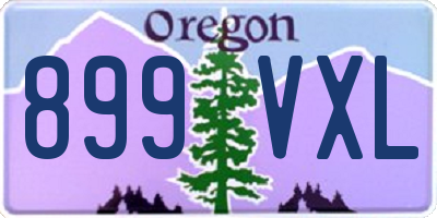 OR license plate 899VXL