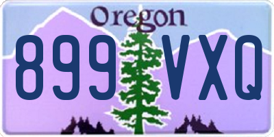 OR license plate 899VXQ