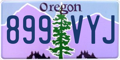 OR license plate 899VYJ