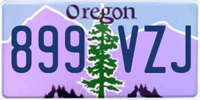 OR license plate 899VZJ