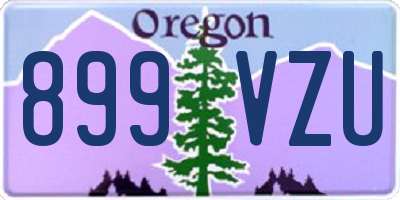 OR license plate 899VZU