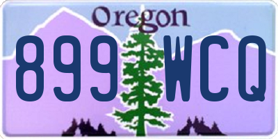OR license plate 899WCQ