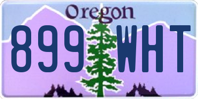 OR license plate 899WHT