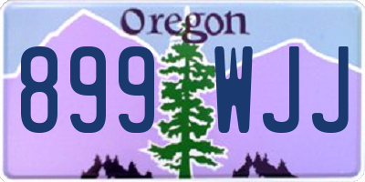 OR license plate 899WJJ