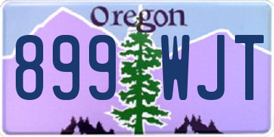 OR license plate 899WJT