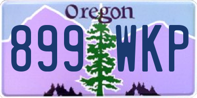 OR license plate 899WKP