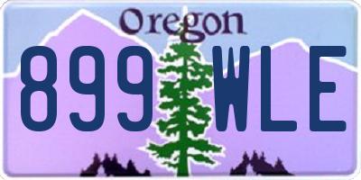 OR license plate 899WLE