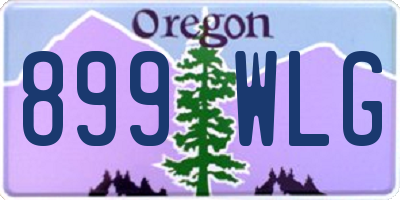 OR license plate 899WLG