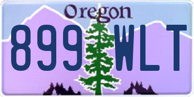 OR license plate 899WLT
