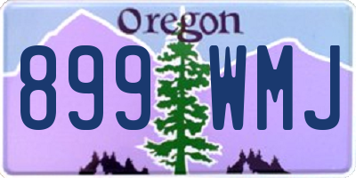 OR license plate 899WMJ