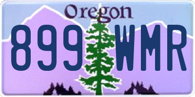 OR license plate 899WMR