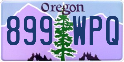 OR license plate 899WPQ