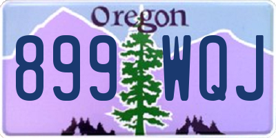OR license plate 899WQJ