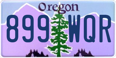 OR license plate 899WQR