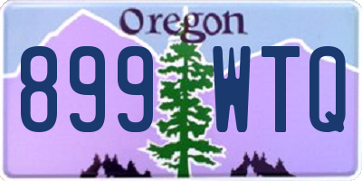 OR license plate 899WTQ
