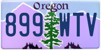 OR license plate 899WTV