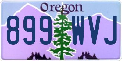 OR license plate 899WVJ