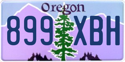 OR license plate 899XBH