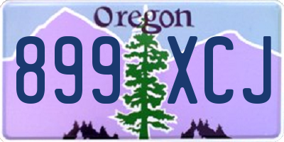 OR license plate 899XCJ