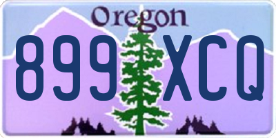 OR license plate 899XCQ