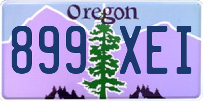 OR license plate 899XEI