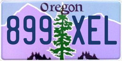 OR license plate 899XEL