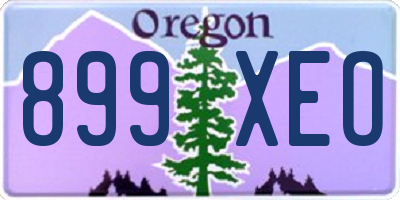 OR license plate 899XEO