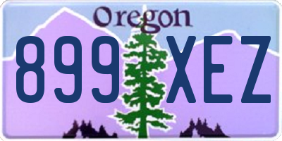 OR license plate 899XEZ