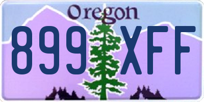 OR license plate 899XFF