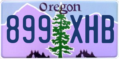 OR license plate 899XHB