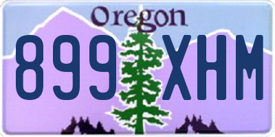 OR license plate 899XHM