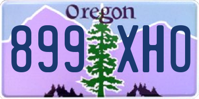 OR license plate 899XHO