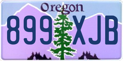 OR license plate 899XJB
